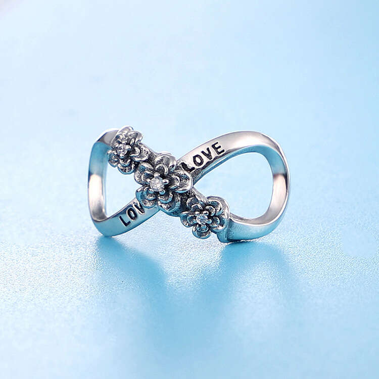 Fashionable Love Continuation String Charms 925 Sterling Silver Beads for women DIY Family Bracelet jewelry gift