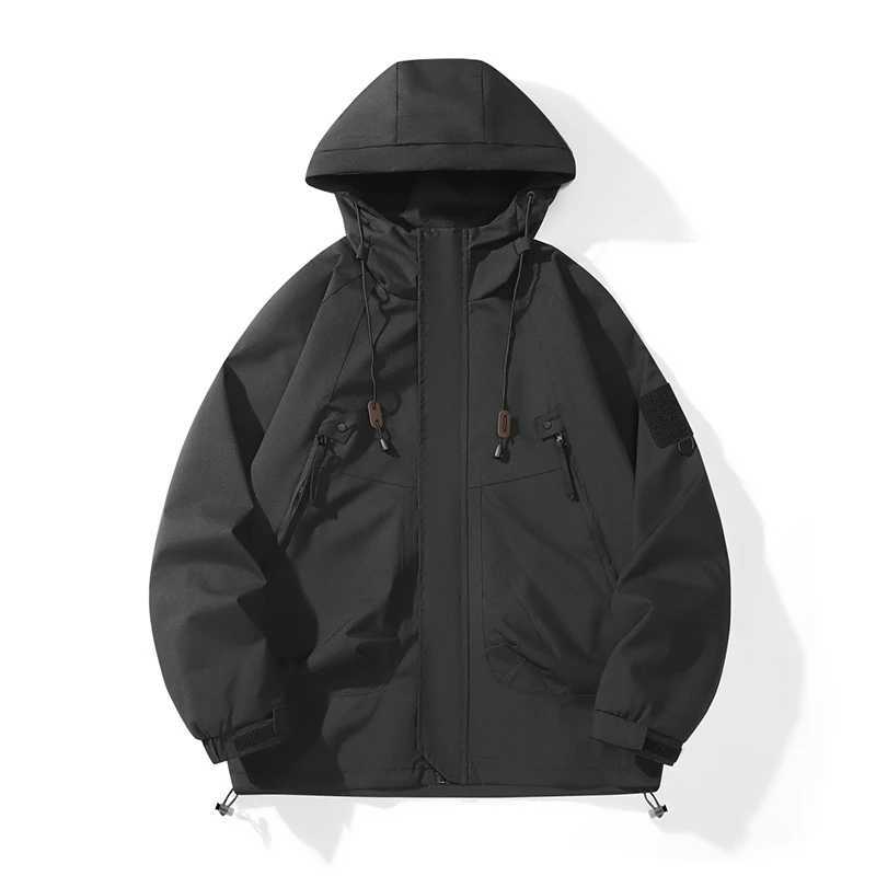 Men Women Rain Jacket Lightweight Waterproof Coat Hooded Mountain Windbreaker Outdoor Sport Hiking New Outerwear Casual RaincoatT250311