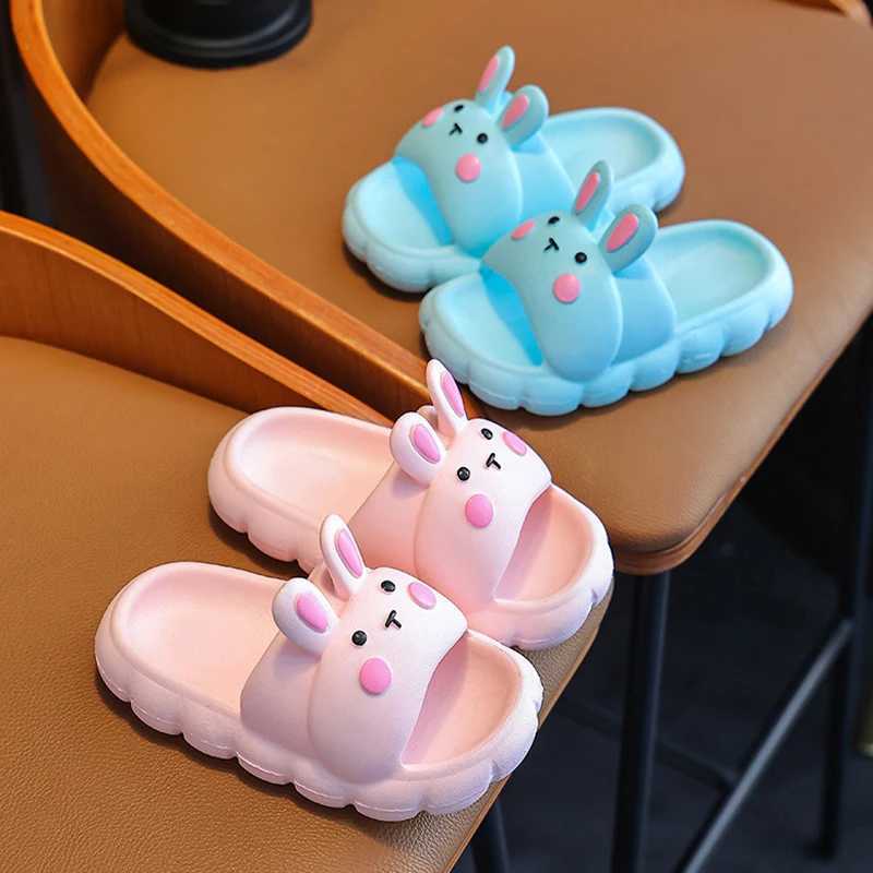 ChildrenS Cartoon Anti-Slip Soft-Soled Slippers Boys And Girls Bathroom Slippers Super Cute Deodorant Baby Home Casual ShoesT250311