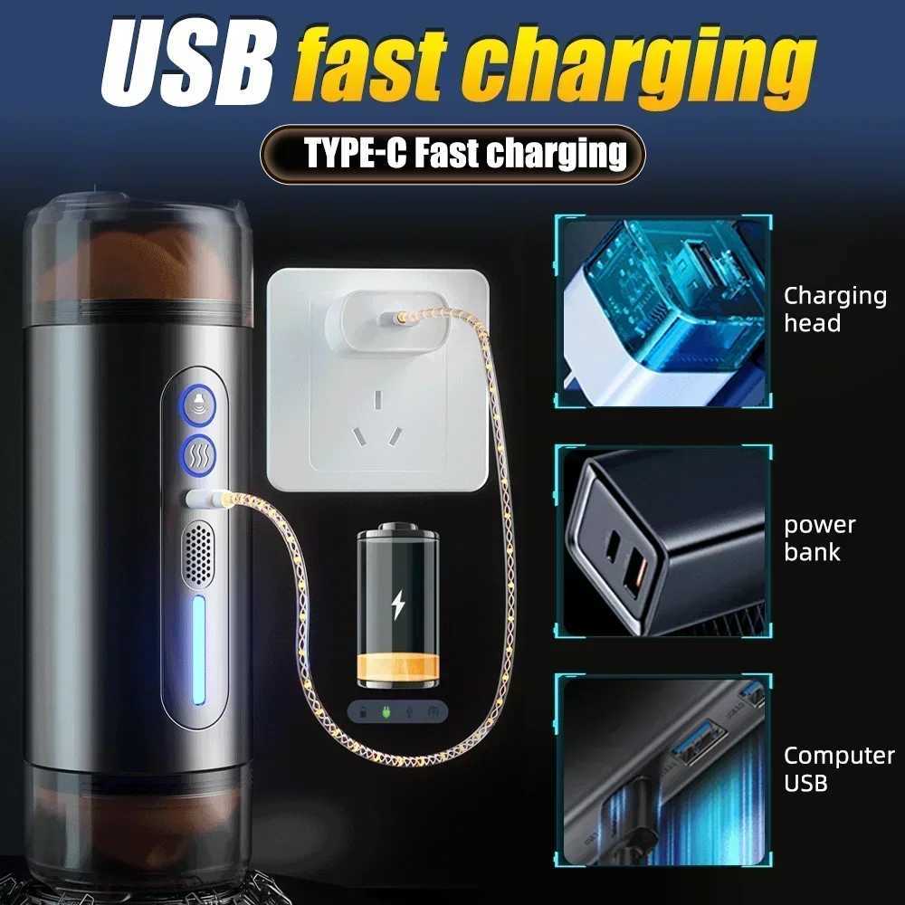 Male Masturbator Toys Automatic Sucking Masturbation Cup For Men Deep Throat Oral Vagina Suction Blowjob Vibrating Sex Machine W250311