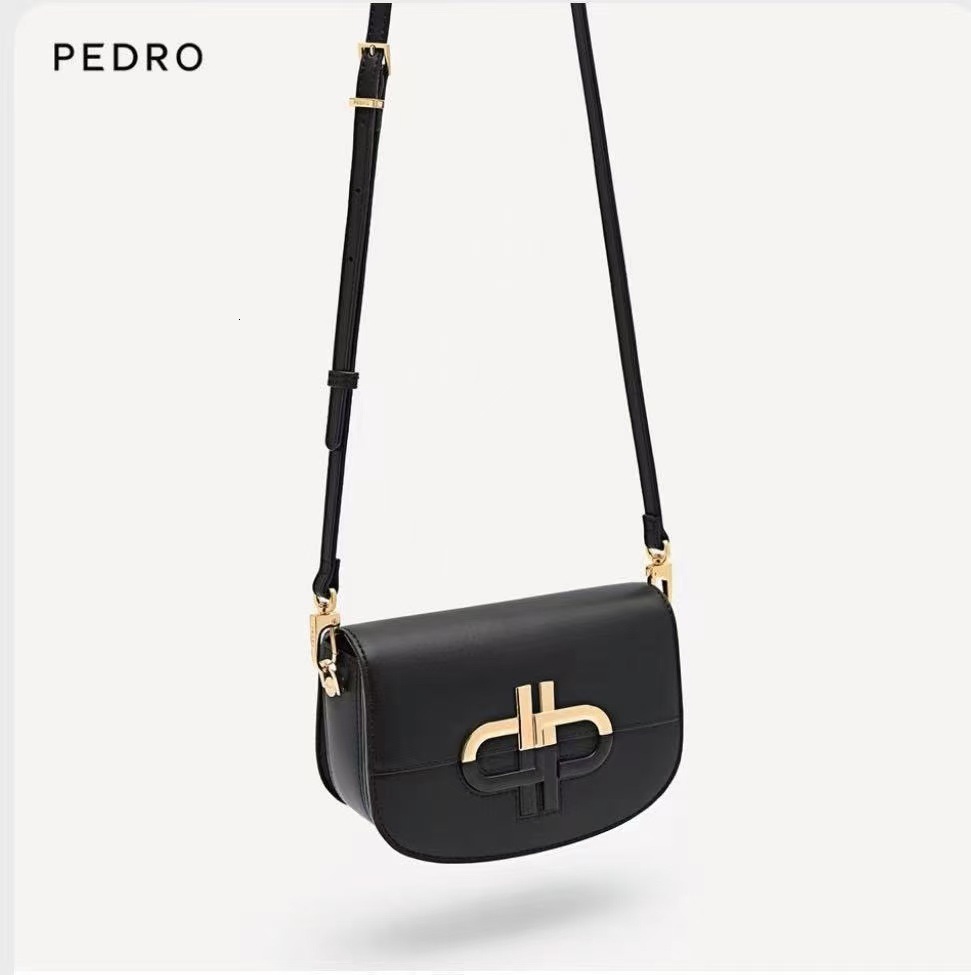 PEDRO Leather Underarm 24 Spring Icon Series Women's Slant Saddle Fashion Shoulder Bag