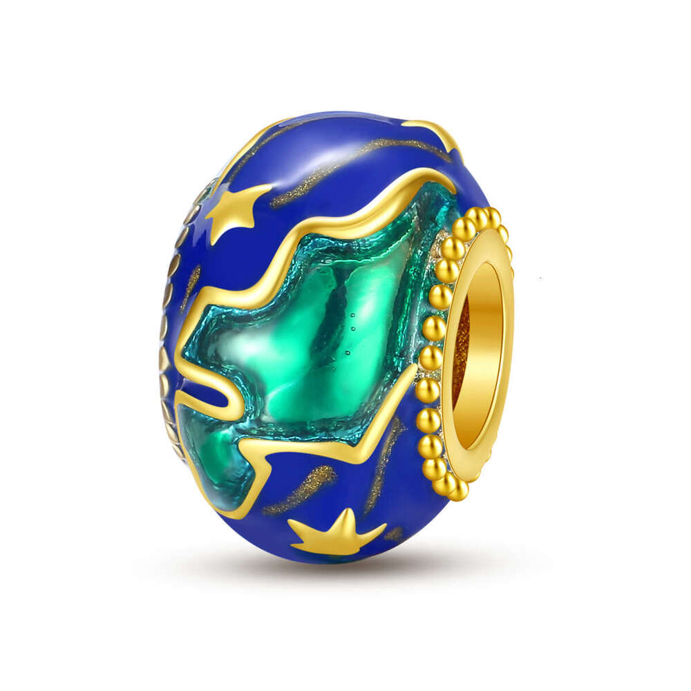 2025 New Travel Style Colorful Earth Charm bead 925 Sterling Silver Jewelry Family Charms Beads DIY Bracelet Necklace for women Gift