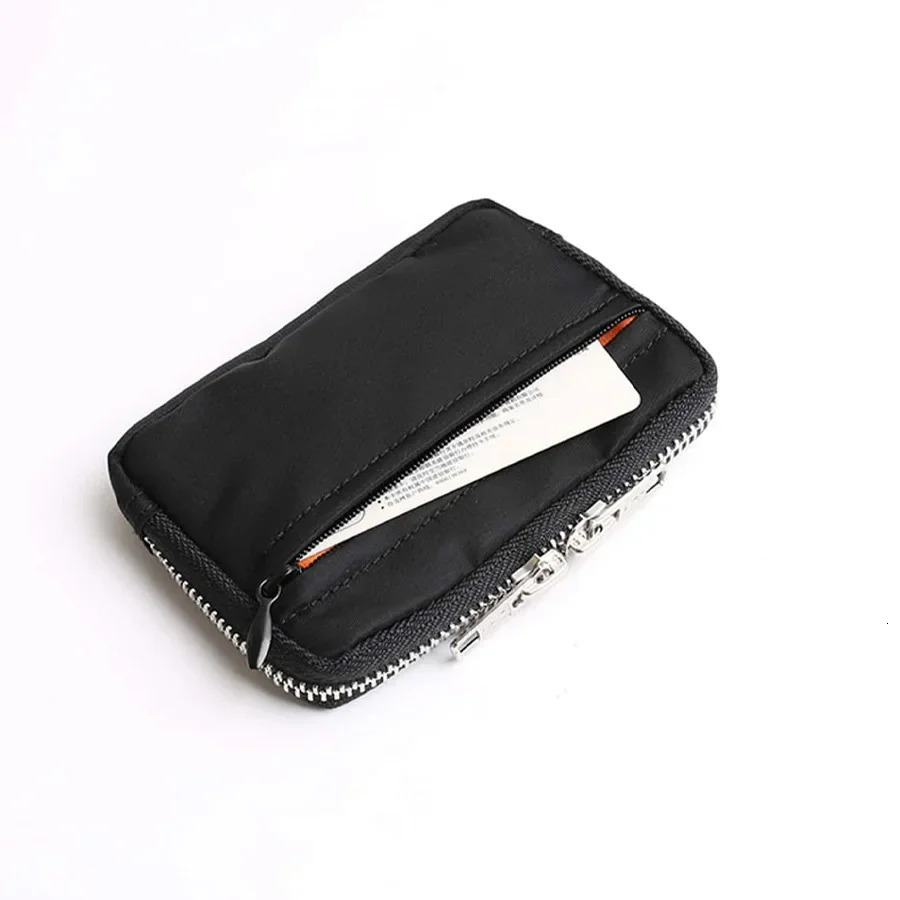 Japanese Men Wallet Earbuds Storage Bag Credit Card Holder Case for Boys Girls Journey Bank Organizer Zipper Coin Purse 250311