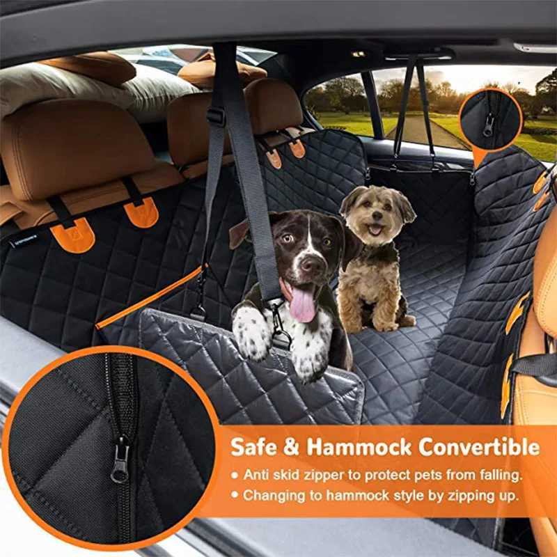 Dog Carriers Car Seat Cover Waterproof Pet Travel Dog Carrier Hammock Car Rear Back Seat Protector Mat Safety Carrier For Dogs 250205