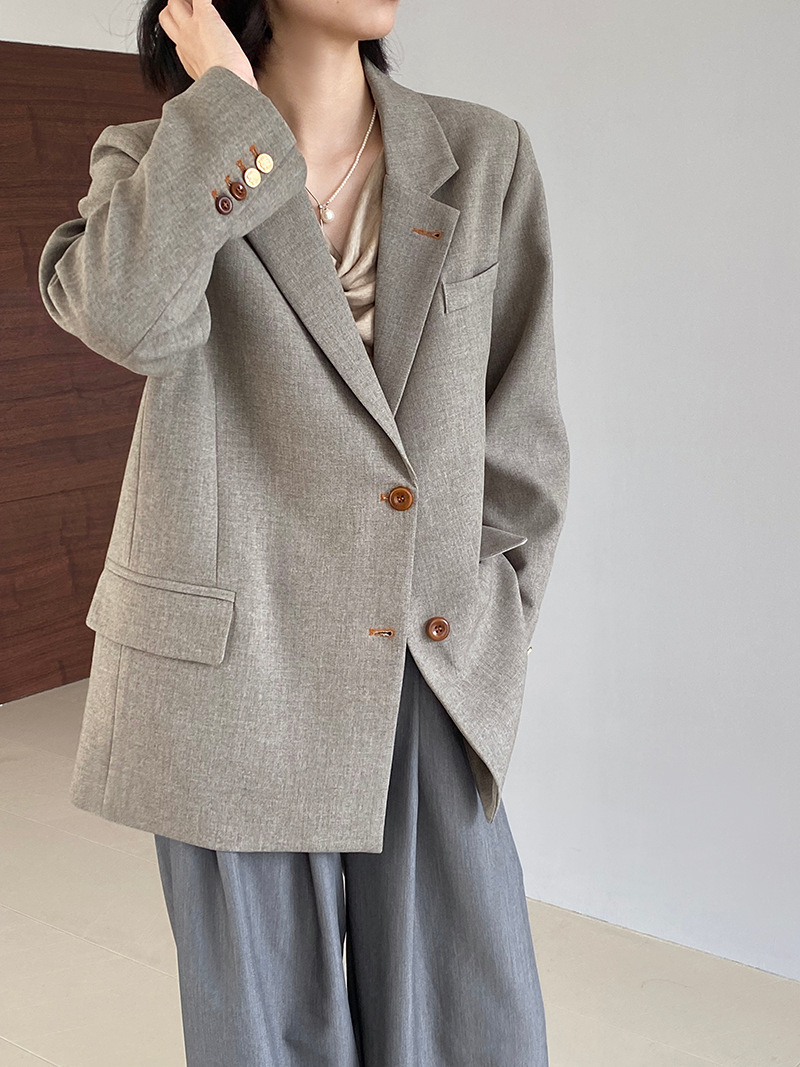 X30Trendy Black Korean Style Jacket - Comfortable Commute and Leisure Wear