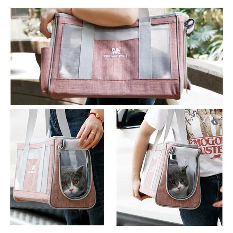 Breathable Pet Carrier Bag Portable Puppy Single Shoulder Bags Travel Handbag for Cats and Dogs Cat Handbag 250205