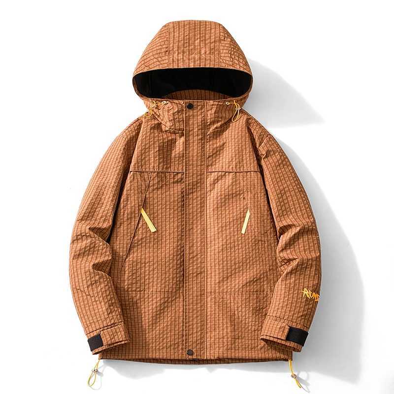 Spring and Autumn Outdoor Sports Outing Camping Storm Jacket Mens and Womens Waterproof Windproof Ski Mountaineering JacketT250311