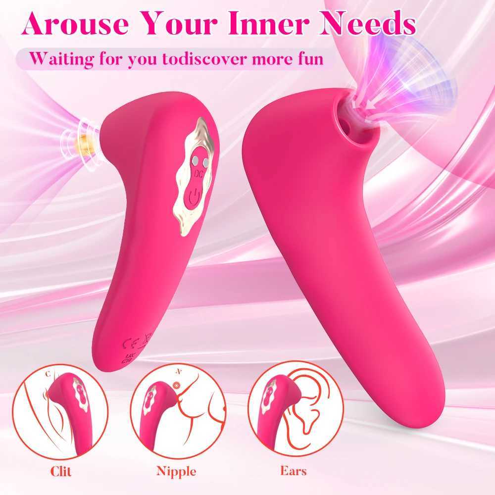 Powerful suction vibrator 10 suction mode G-spot oral labia stimulator Nipple vacuum massager sex toyXJ250311