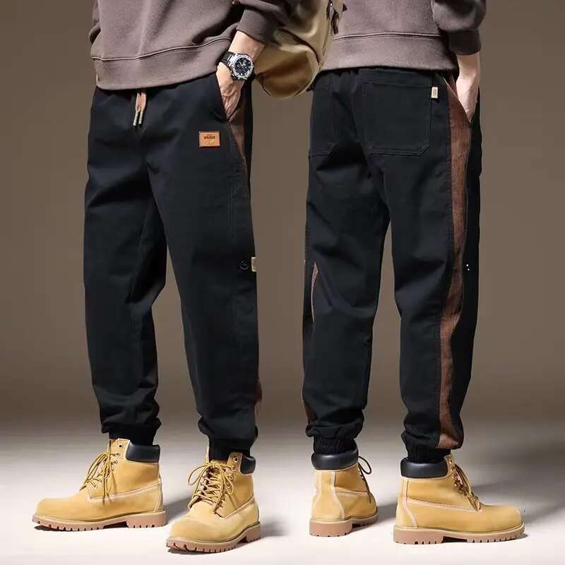 Fashion Designer Work Pants Men s Loose Leg Binding Casual Niche Personality Plankton Handsome Harem Pants Outdoor Loose Casual Pants 2025S New Style