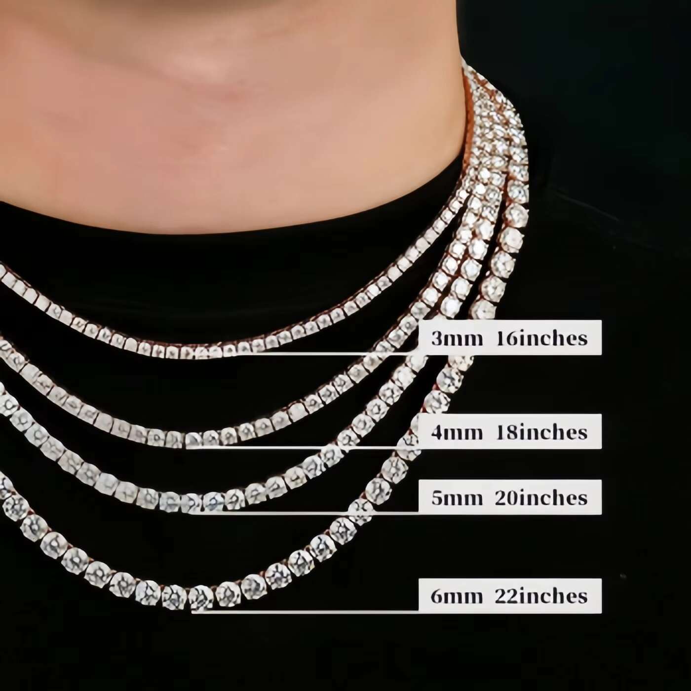 ANJALI factory Price Custom Sterg Sier Moissanite Dia Necklace Hip Hop Cuban k Chains moissanite jewelry