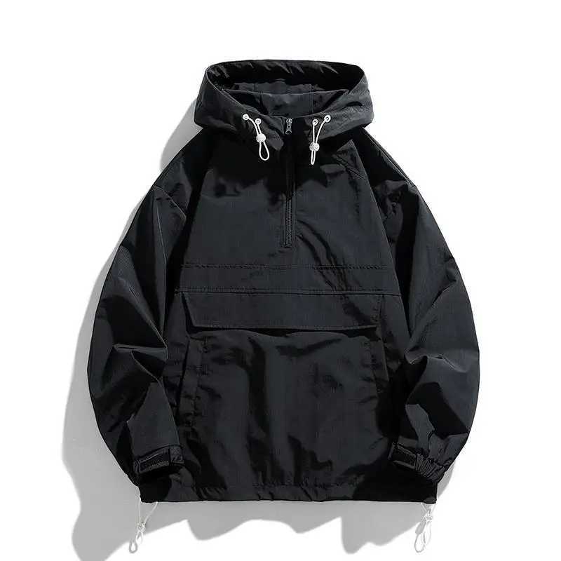 Mens Coat Spring and Autumn Season New Korean Edition Casual Versatile Top Couple Hooded New Autumn TrendT250311