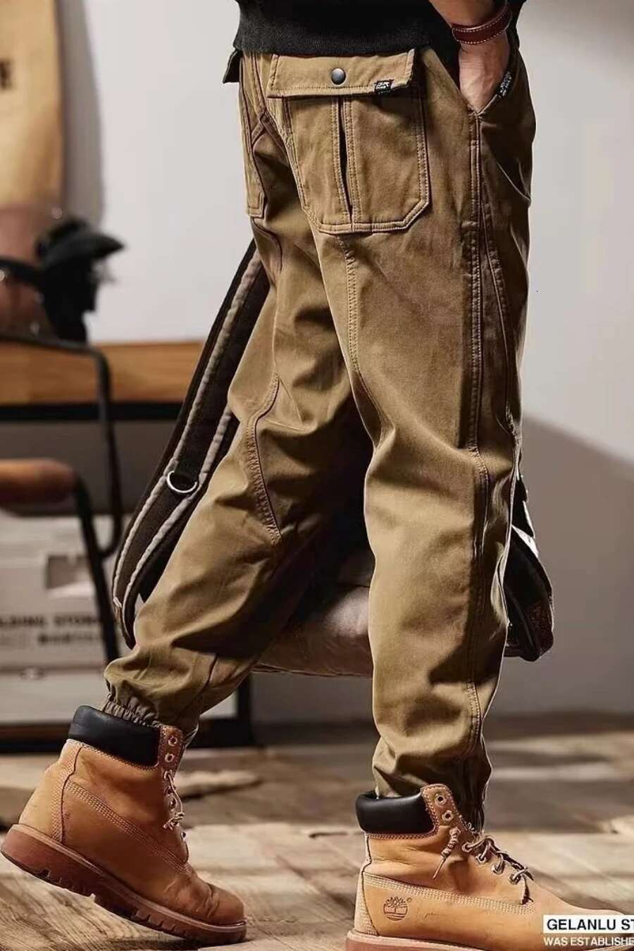 American Retro Workwear Casual Pants Fashion Designer Men s Loose Jeans Versatile Personality Trend Household Casual Pants 2025 New Style