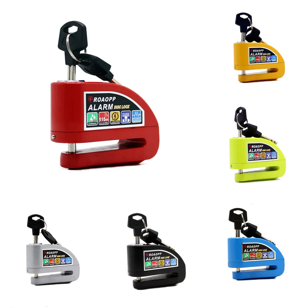 Update 110Db Motorcycle Alarm Anti-Theft Protection Lock Motorbike Anti-Theft Alarms Wheel Discs Brake Security Safety Siren Locks For Harley YAMAHA