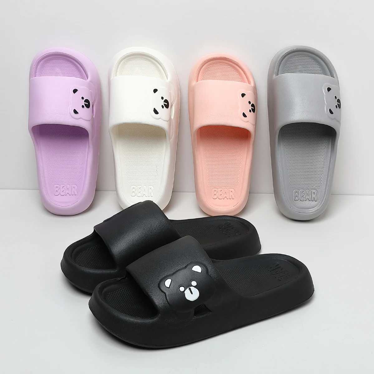 Cartoon Slippers Cloud Thick-soled Sandals 2025 New Summer Fashion Soft Bottom Fun Beach Men Slippers Womens Sandals EVA SlidesT250311