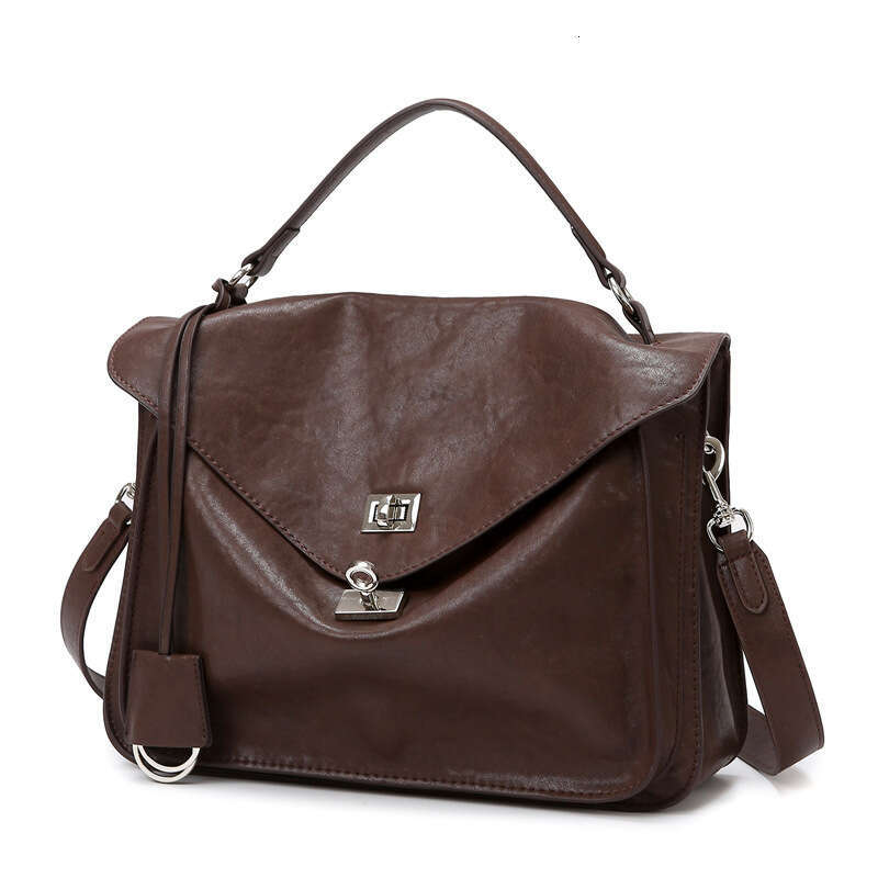 Women's Bags Bag fashion tanned soft leather light luxury women's large capacity commuting high-end feeling mailman versatile crossbody bag