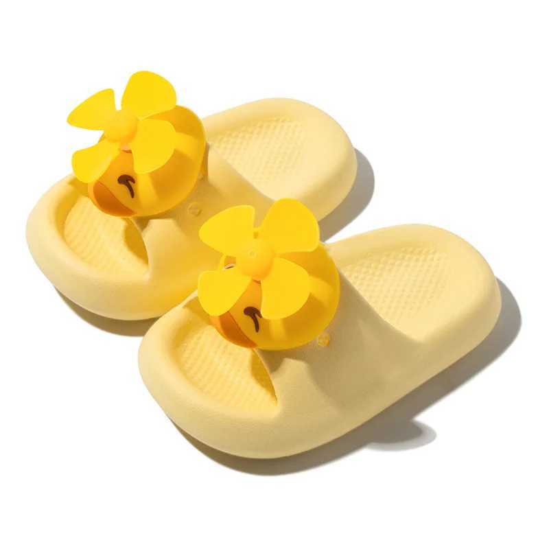 Childrens Sandals Funny Duck Boys Baby Animal Slippers Summer Breathable Indoor Childrens Sandals Cute SlippersT250311