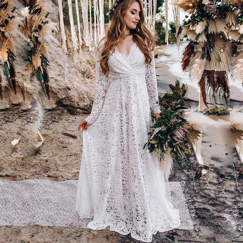 Pregnant Woman Evening Dress for Baby Shower Outfit Maternity Shooting Dresses Photography Elegant Ladies White Lace Maxi Dress X250224