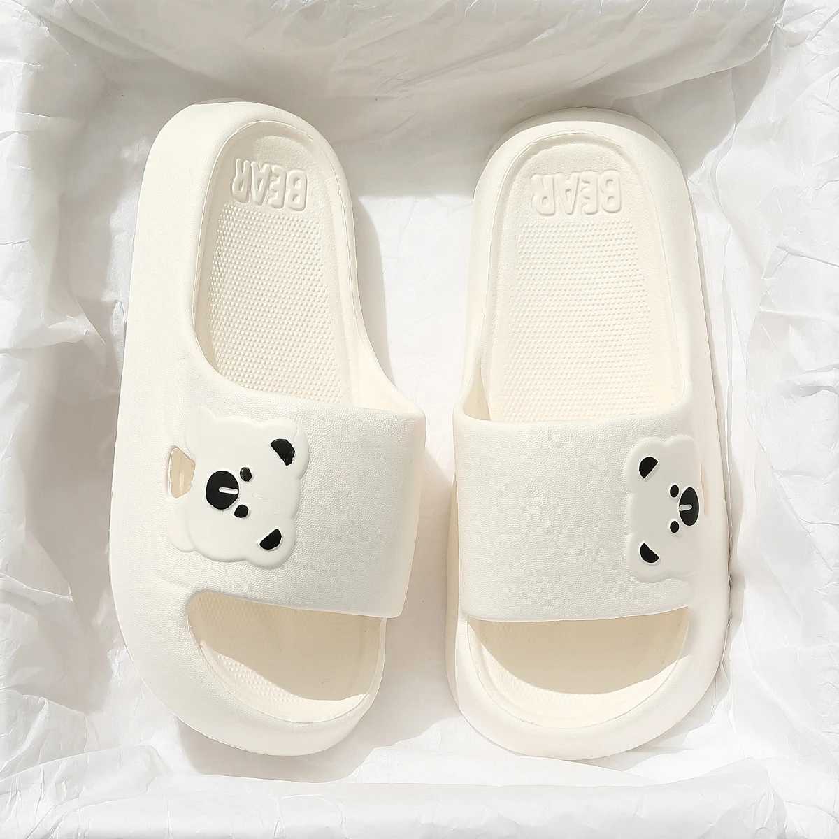 Cartoon Slippers Cloud Thick-soled Sandals 2025 New Summer Fashion Soft Bottom Fun Beach Men Slippers Womens Sandals EVA SlidesT250311