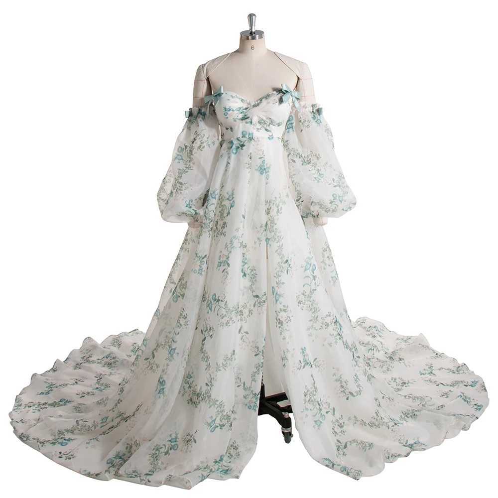 Stylish Printed Matrenity Gown for PhotoShoot Pregnancy Baby Shower Dress YW240075 X250224