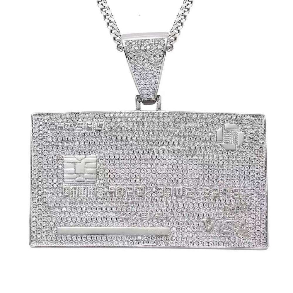 necklace moissanite chain Buss Down Iced Fully Vvs Moissanite Diamond Men Sterling Large Silver Pendant Custom Hip HopMoissanite pendant