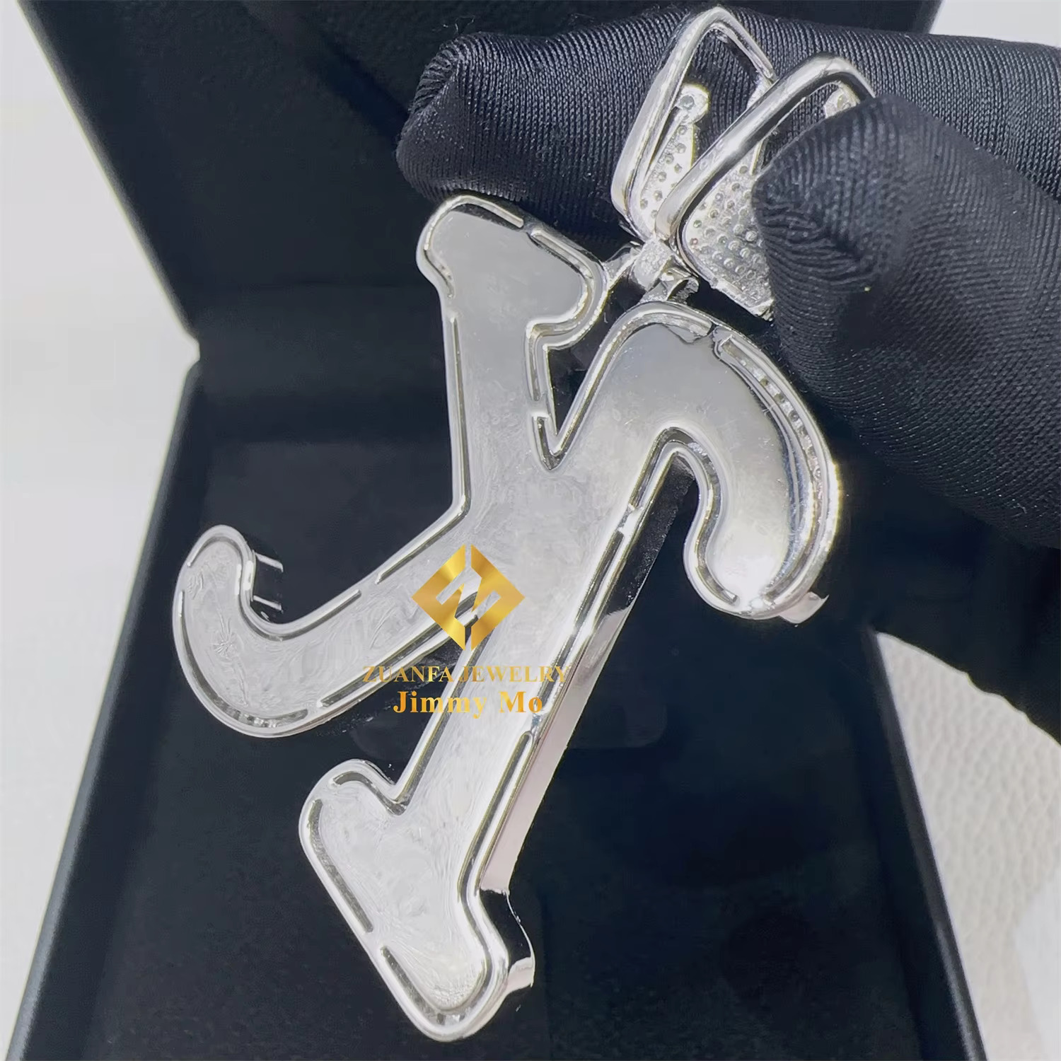 GRA Certificate Customized Pendant Luxury Jewelry 2in 925 Silver Iced Out VVS Moissanite Letter Initial K Name Pendant