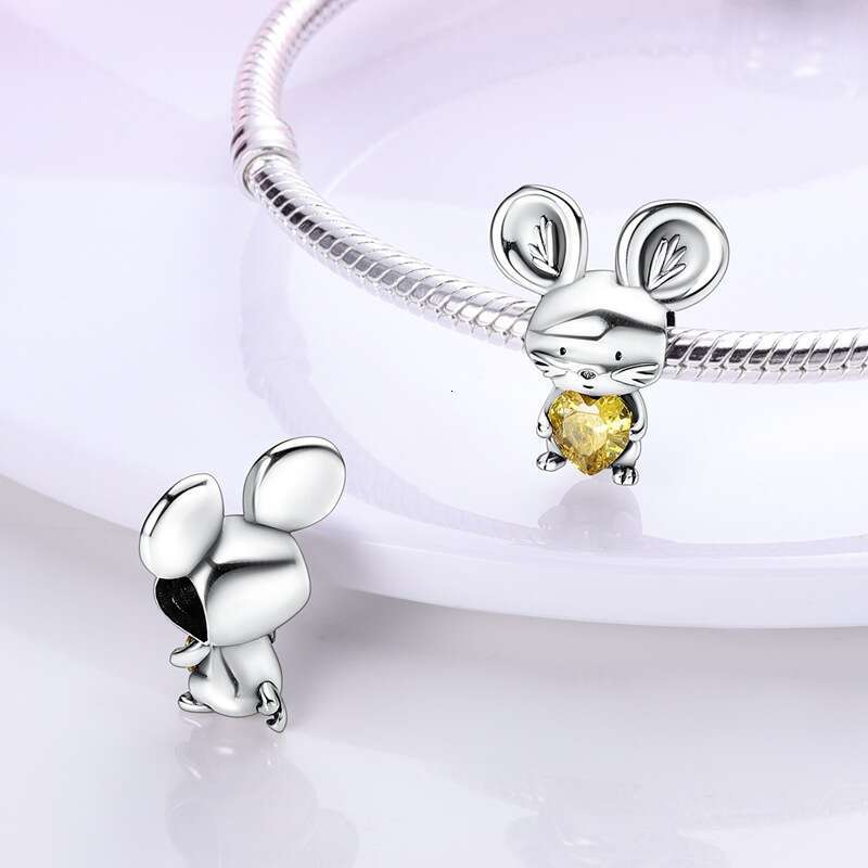 All kinds of 925 Sterling Silver Bead Charms for DIY Bracelet Pendant Accessories Animal Owl Rabbit