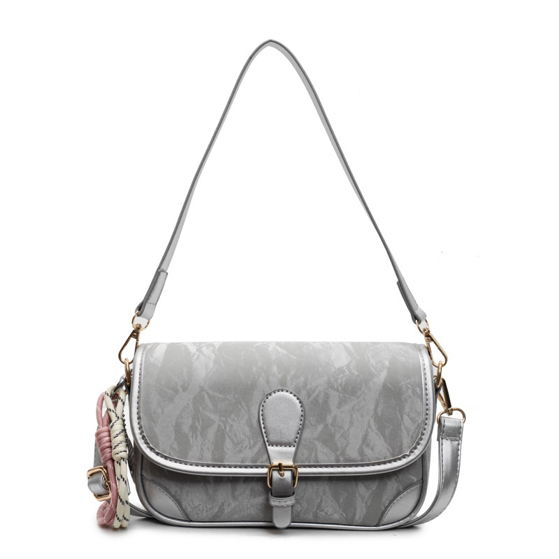 Korean fashion trend shoulder 2025 new simple casual niche design feeling underarm women's crossbody bag