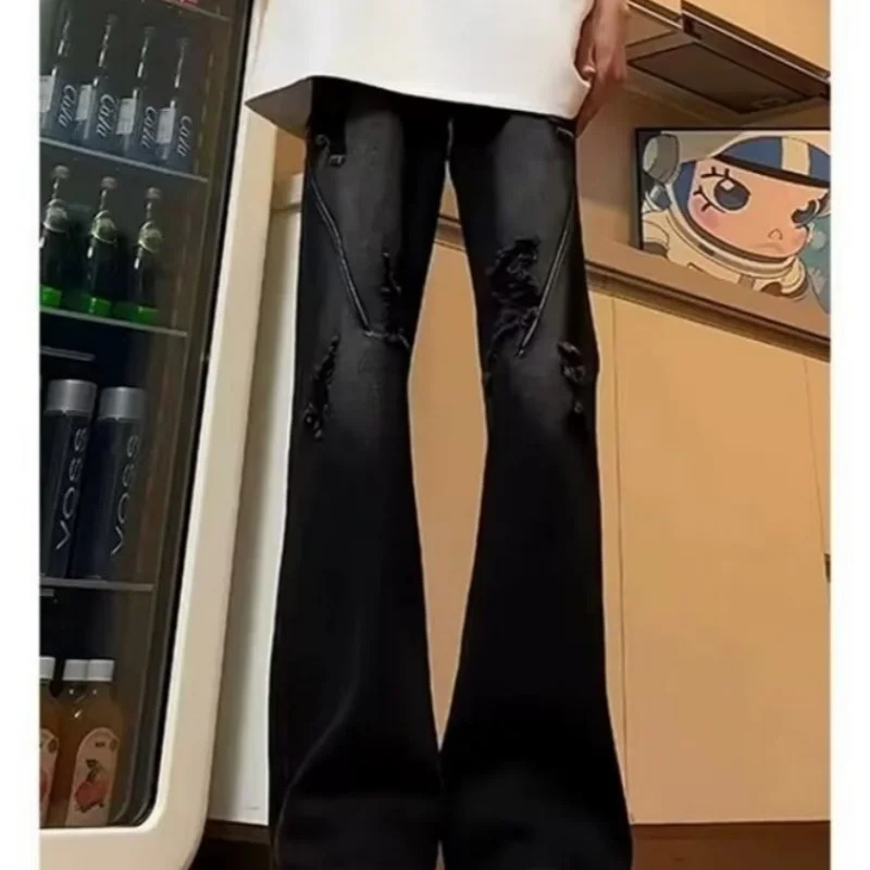 Casual Pants Y2k Jeans Trousers Male Denim for Men Clothing Streetwear Baggy Man Jean Mens Flared Cargo Shorts 250311