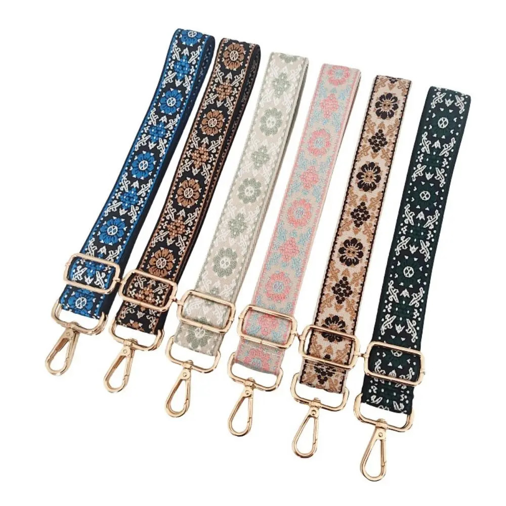 Wide Bag Strap Colorful Jacquard Nylon Replacement 3cm Handbag Belt 250311