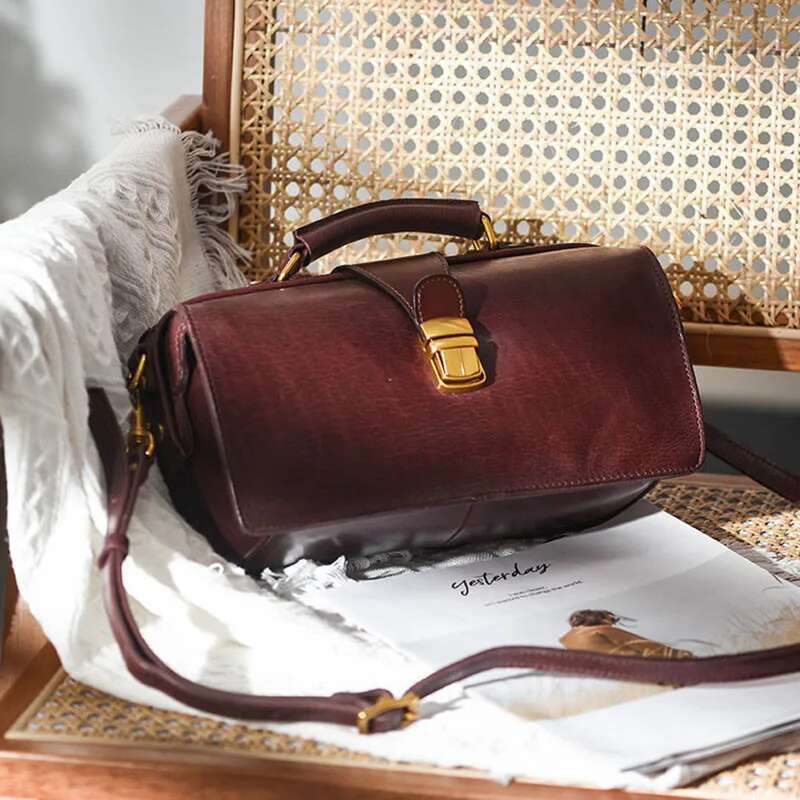 Organizers designers handmade vintage genuine leather women's handbags outdoor party fashion real cowhide shoulder bag