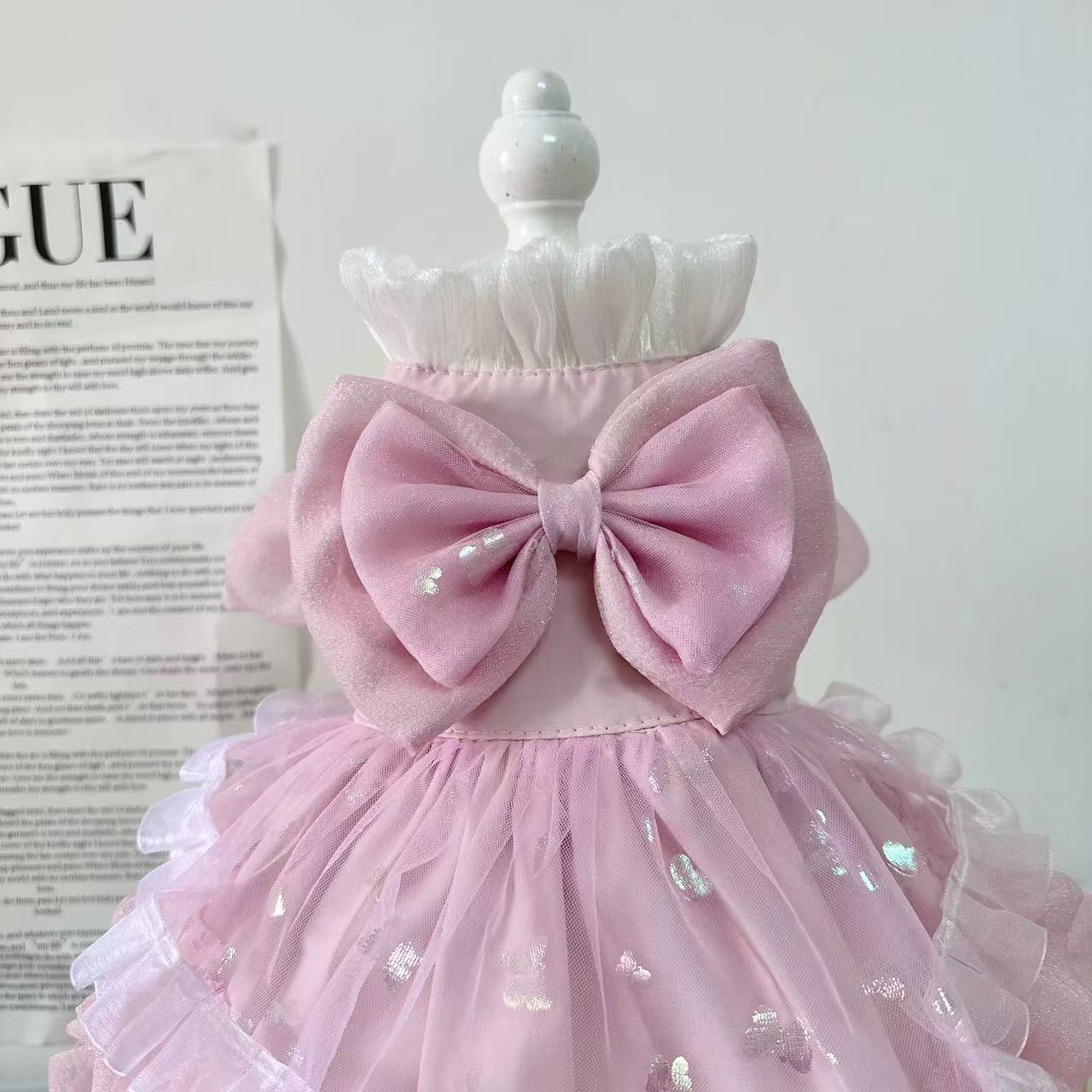 Pet Cat Dog Handmade Original Custom Cute yet Playful Pink Princess Dress