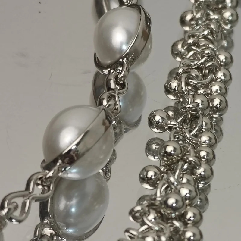 Fashion Pearl Pants Chain Men Multi-function Ones Waist Accessories Silvery Metal Punk Hip Hop Pants Chainy2K 250303