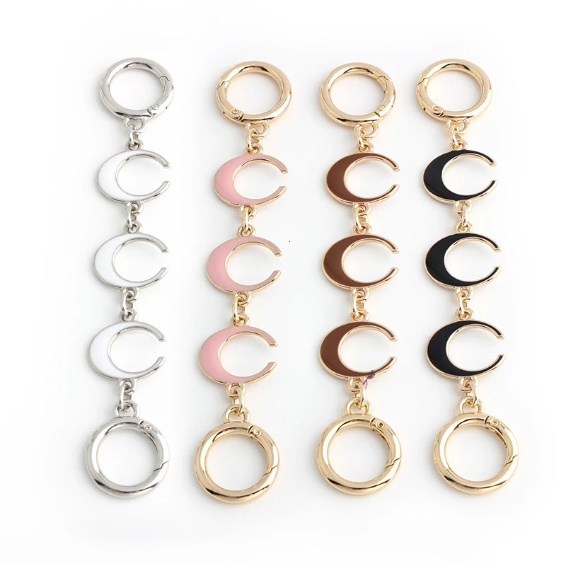 1PC Moon Shape Wallet Shoulder Bag Extension Chain with Alloy Spring Door Knocker for Underarm Replacement Accessories 250311