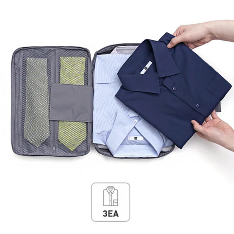 Outdoor Shirt Tie Bag Travel Portable MultiPurpose Storage Korean Style Organizing Order Making 250311