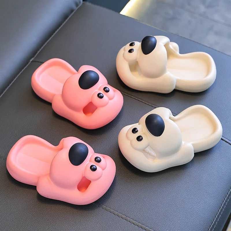 Cartoon puppy Childrens Slippers Baby Indoor Flip-Flops Boys and Girls Cute Bathroom Non-slip Sense of Cloud SandalsT250311