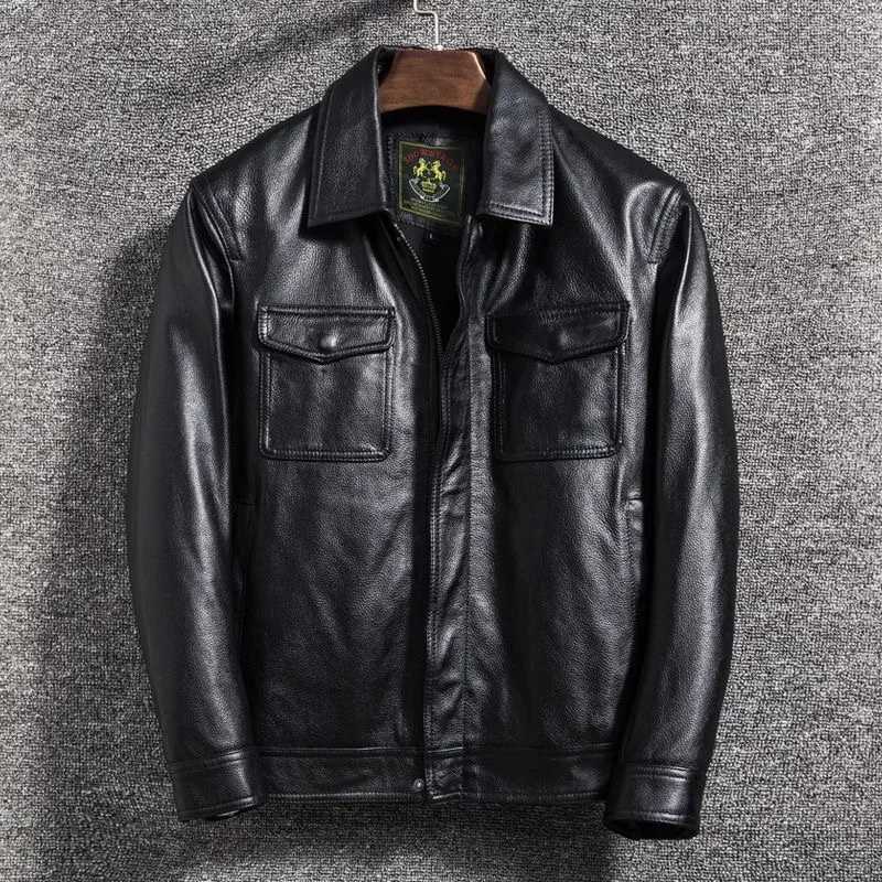 2025 Spring and Autumn New Fashion Trend Motorcycle Wear PU Leather Jacket Mens Casual Loose Comfortable Sports Large Size CoatT250311