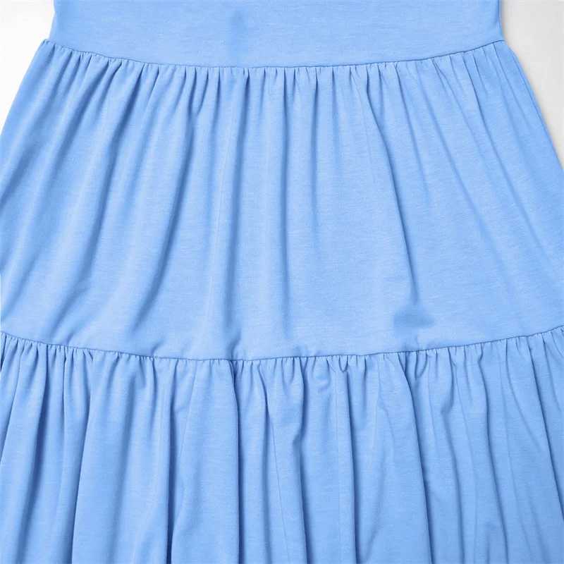 Pregnant Women Dress Sleeveless Adjustable Strap Swing Dresses Maternity Clothes Summer Dresses X250224