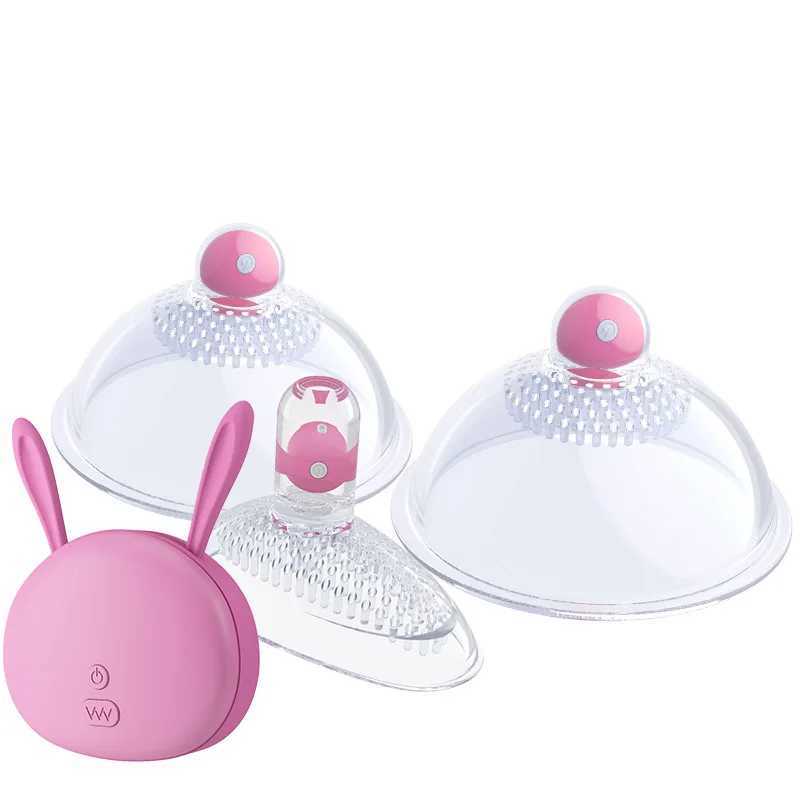 Wireless Remote Control Women Breast Pump Licking Masturbation Device Multiple Massages Enjoying Powerful Vibrator Adult Sex ToyXJ250311