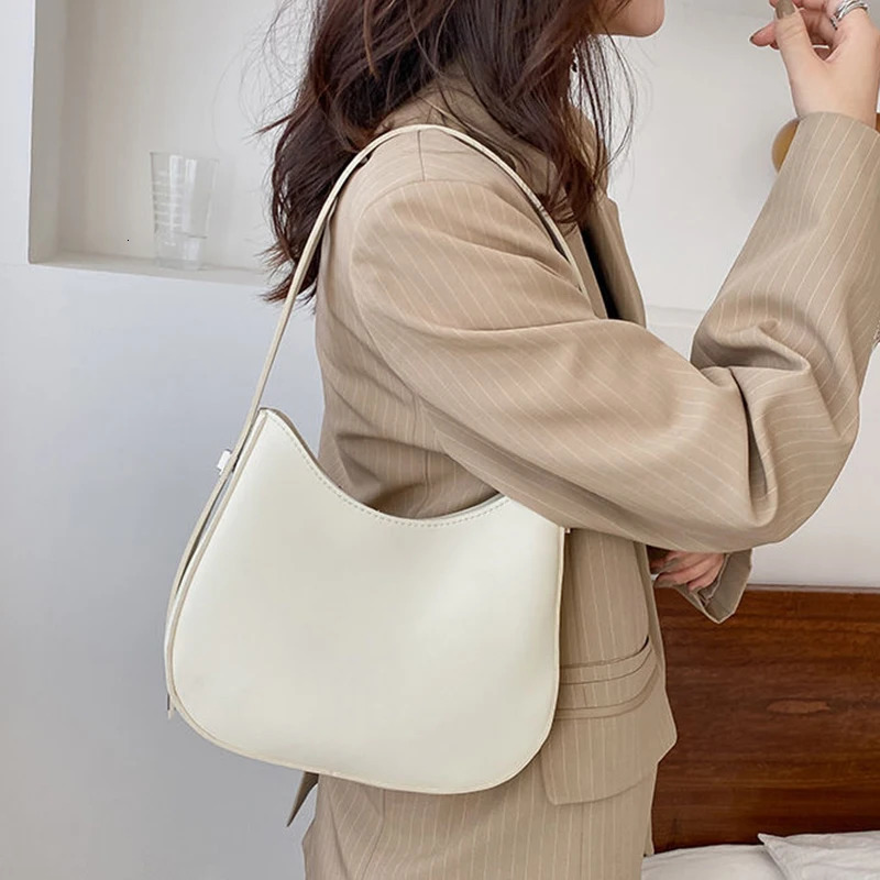 PU Leather Fashion Design Crossbody Bags For Women Summer Travel Shoulder Bags Large Capacity Handbags and Purse Armpit Hobo Bag R250311