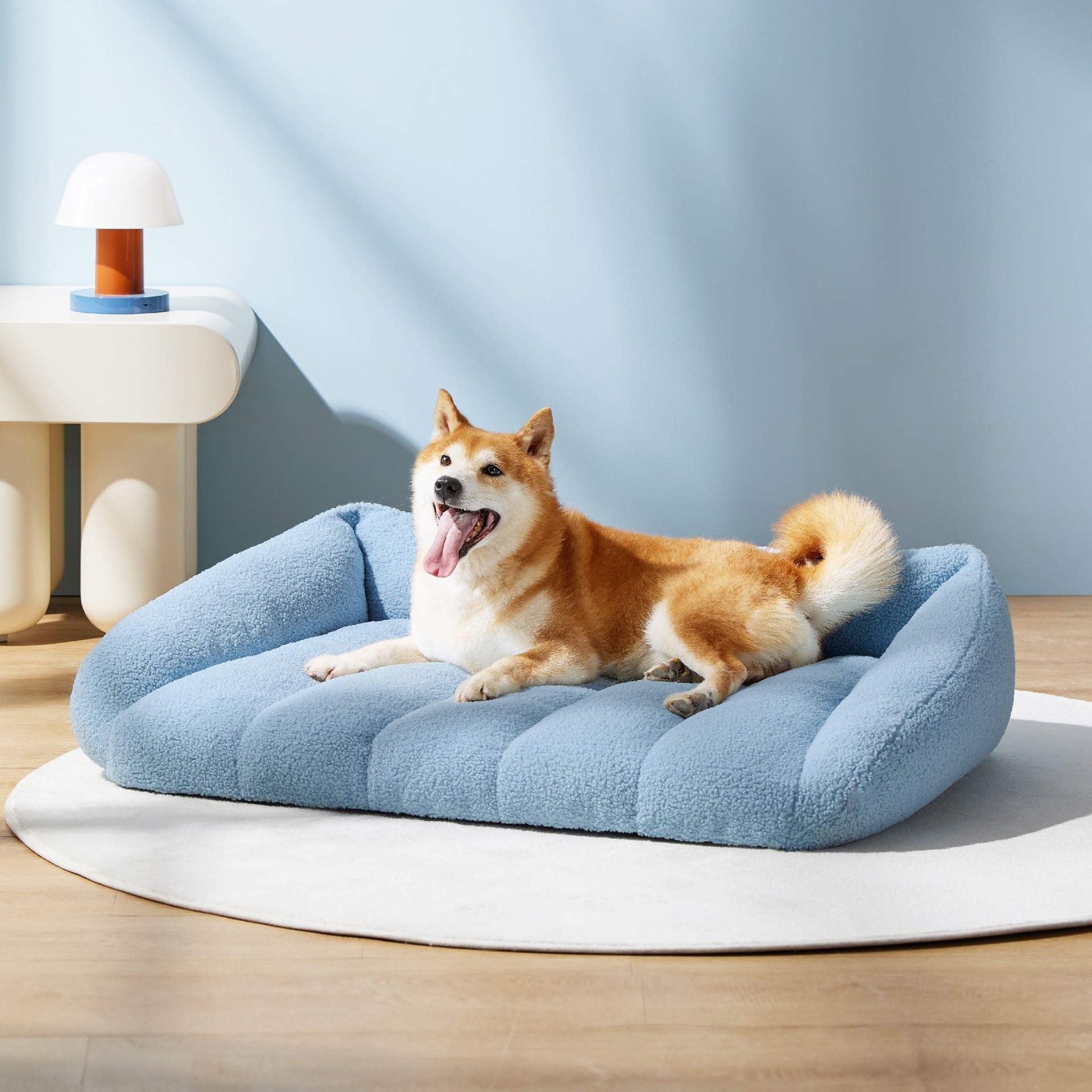 Hot selling Dog Houses pet all season universal sofa mattress rectangular lamb wool cat nest dog nest sofa cushion