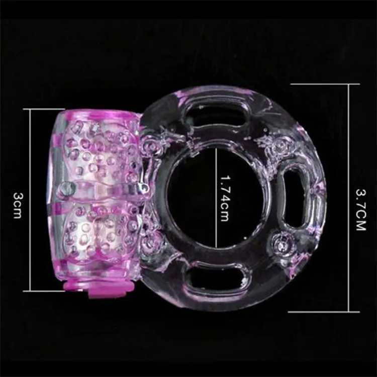 Vibrating Penis Ring for Men Male Penis Extender Vibration Penis Rings Sexshop Adult Sex Toys - 2 PcsXJ250311