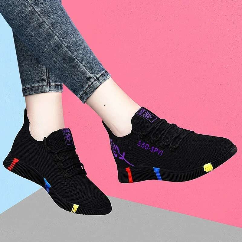 2025 New Model 2025 New Model Tenis Feminino 2024 Women Vulcanized Air Mesh Light Soft Sneakers Female Flats Platform Lace Up Casual Shoes Basket Femm