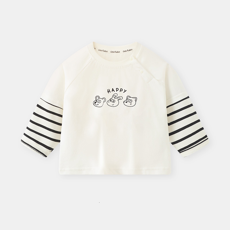 Ddmyshoesvip New Fake Two Piece Long Sleeved T Shirt T Clothes Spring And Autumn Boys Baby Bottom Shirt Children Top