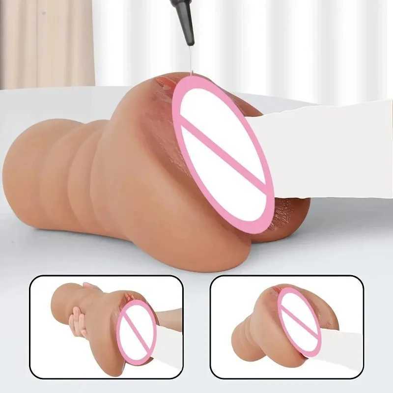QUBANLV SexToys Male Masturbation Toy Full Size Masturbation Cup 650g Airplane Cup Real Vaginal Experience Adult Sex ProductXJ250311