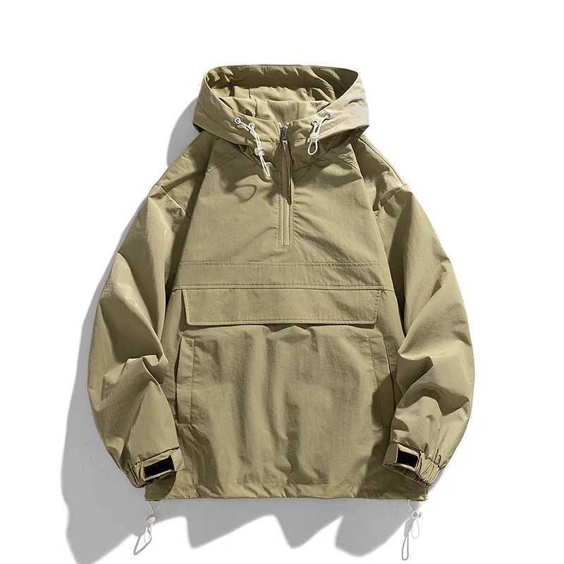 Mens Coat Spring and Autumn Season New Korean Edition Casual Versatile Top Couple Hooded New Autumn TrendT250311