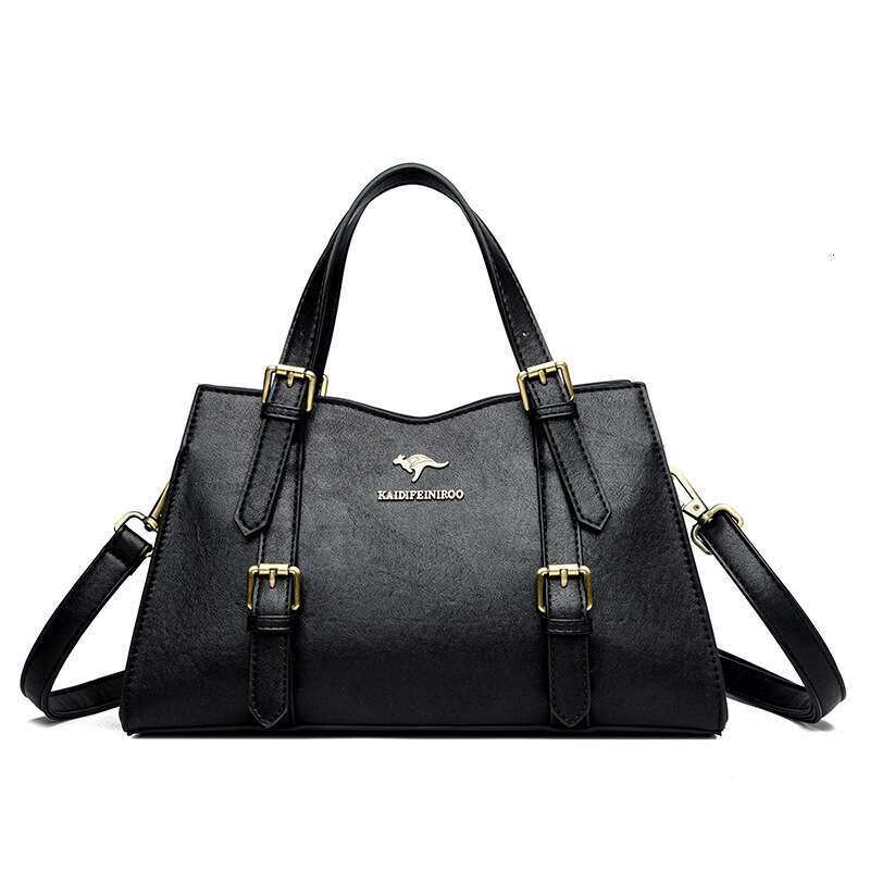 2025 New Soft Leather Handbag for Women's Simple Commuting, Large Capacity Tote Bag, Single Shoulder Crossbody Bag