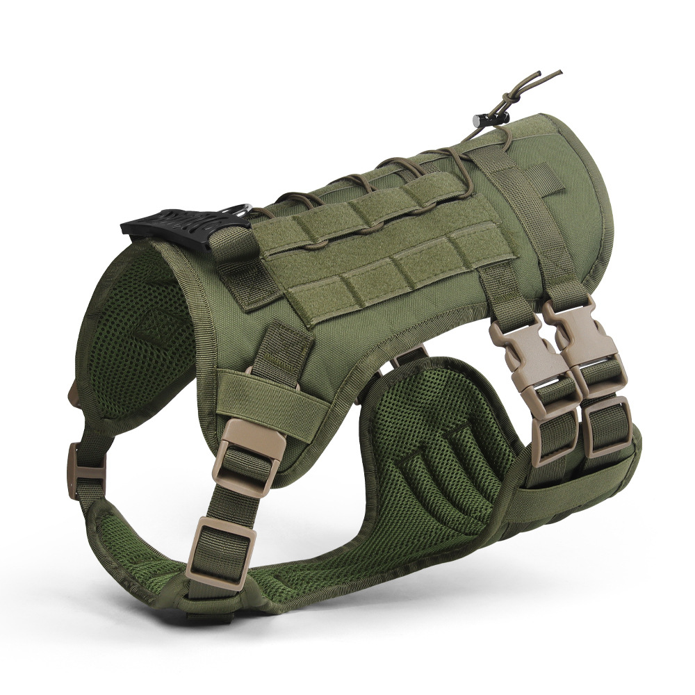 Tactical Dog Harness for Small to Large Dogs , Durable Reflective Dog Harness, Easy to Control, Large Dogs No Pull Adjustable Pet Harness, Dog Cat Acc