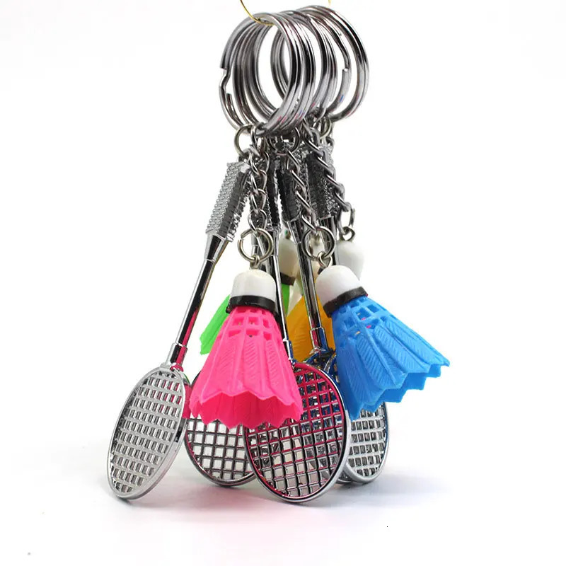 12Pcs Badminton Keychain Pendant Gift Badminton Keyring Mini Crafts Cartoon Badminton Pendant 250305
