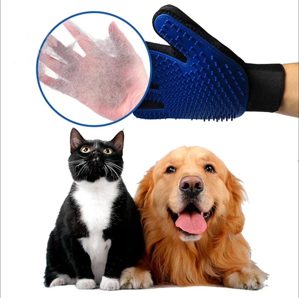 Multi-Purpose Pet Hair Cleaning Gloves with Silicone Bristles Perfect for Cats and Dogs