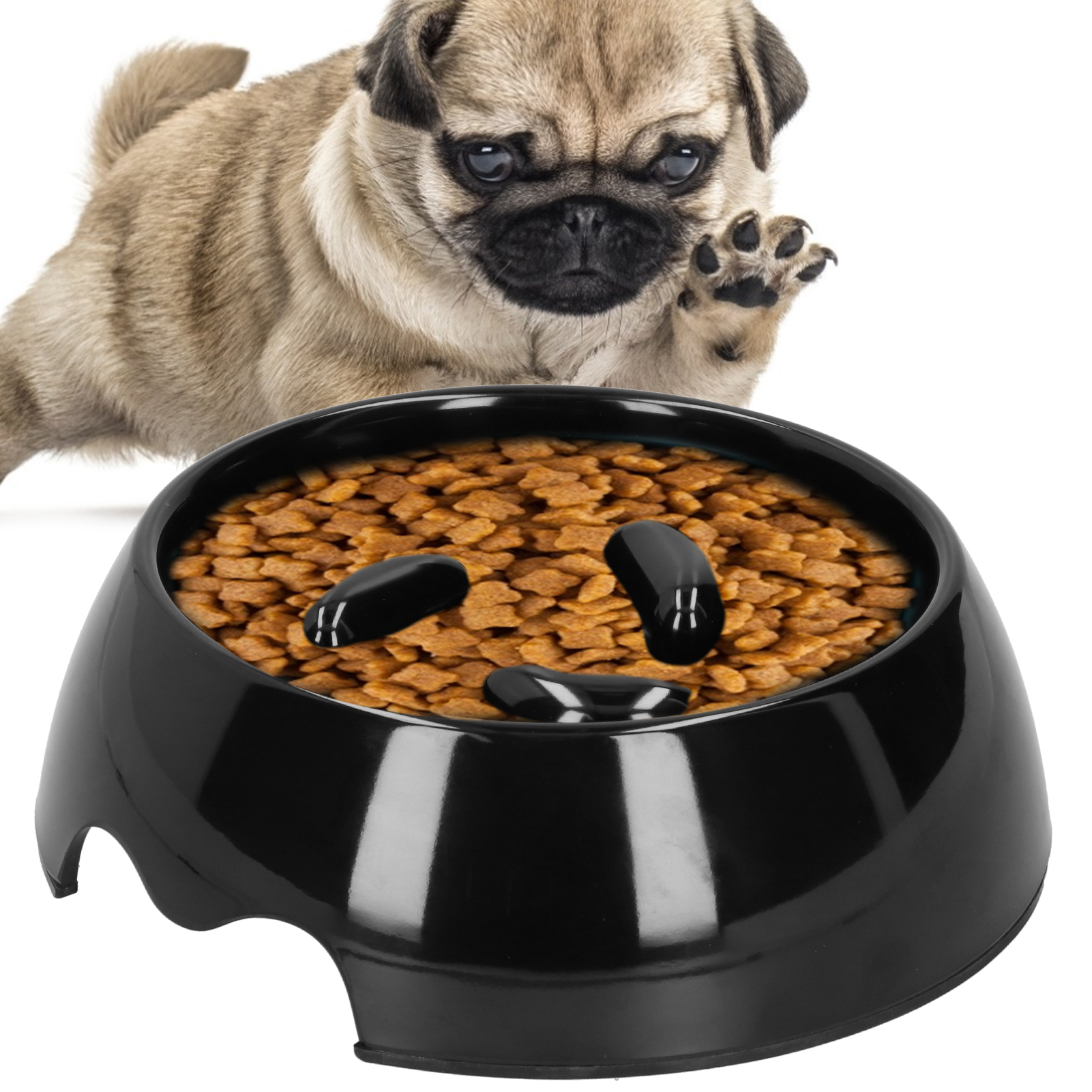 Pet Dog Slow Feeder Bowl Puppy Cat Slow Eating Dish Bowl Anti-Choking Food Plate Feeding Dog Cat Food Bowl Pet Supplies